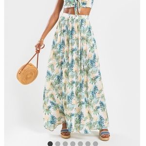 Tropical maxi skirt